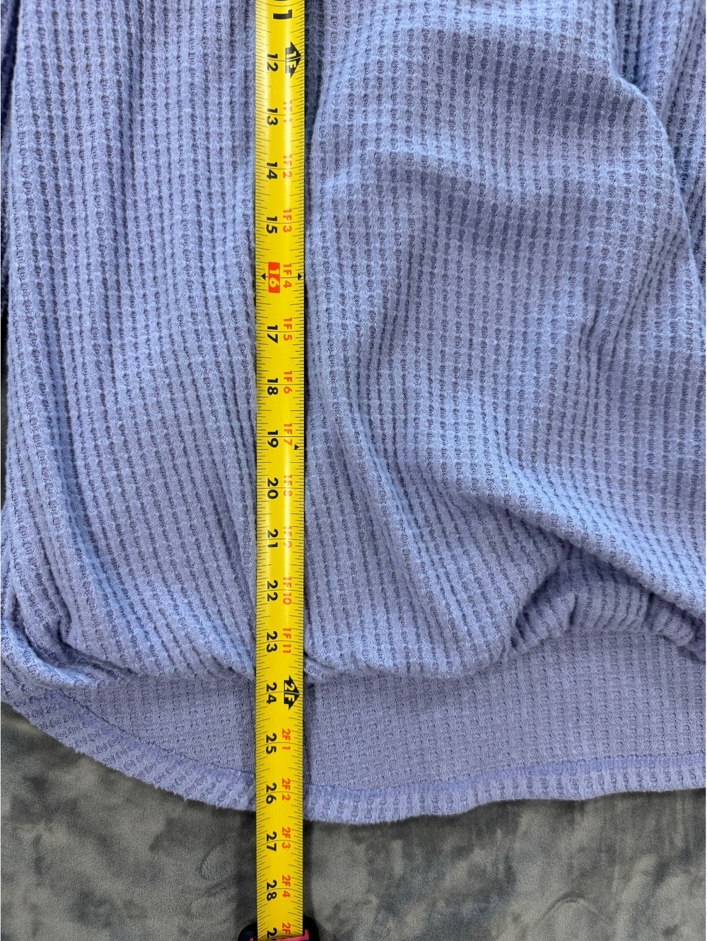 Anthropologie Akemi + Kin Woodruff Lilac Waffle Knit Wrap Top XS - Picture 5 of 7